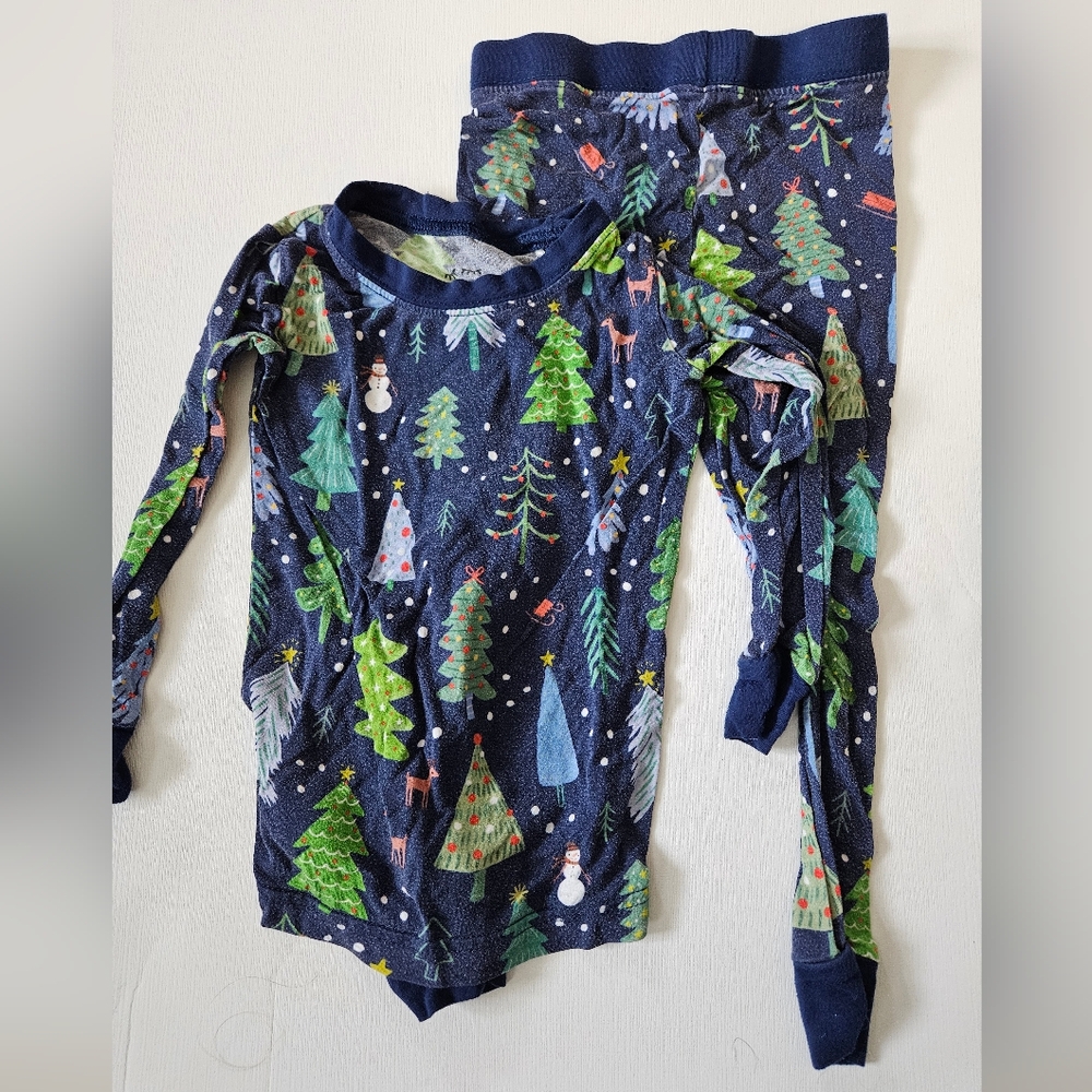 Little Sleepies Blue and Green Tree Print 18-24months